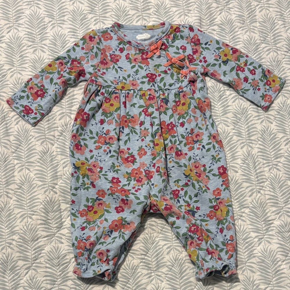 Mud Pie Floral Kids Pajama Set - Multicolor